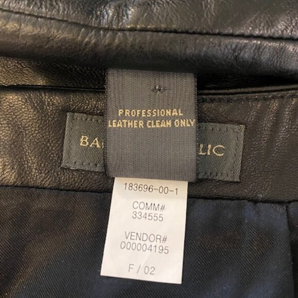 Banana Republic genuine Leather BlackPencil Skirt. Y2K. Size 2 Perfect condition - Picture 7 of 12